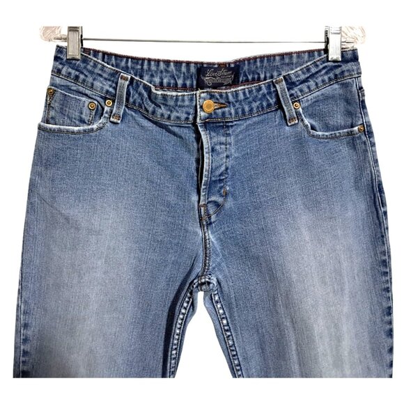 Y2K Levi Strauss Distressed Jeans Size 13 Button Fly Stretch Low Rise Slim Boot - Picture 6 of 14